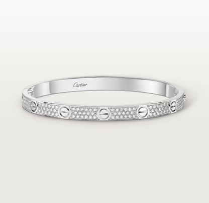 [Glow Muse]NEW-LOVE-4.8MM-Width Diamond-Studded Bracelet
