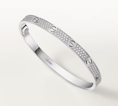 [Glow Muse]NEW-LOVE-4.8MM-Width Diamond-Studded Bracelet