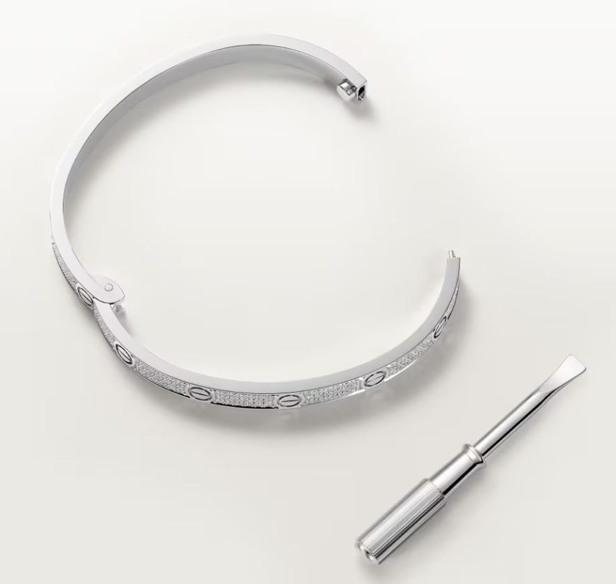 [Glow Muse]NEW-LOVE-4.8MM-Width Diamond-Studded Bracelet