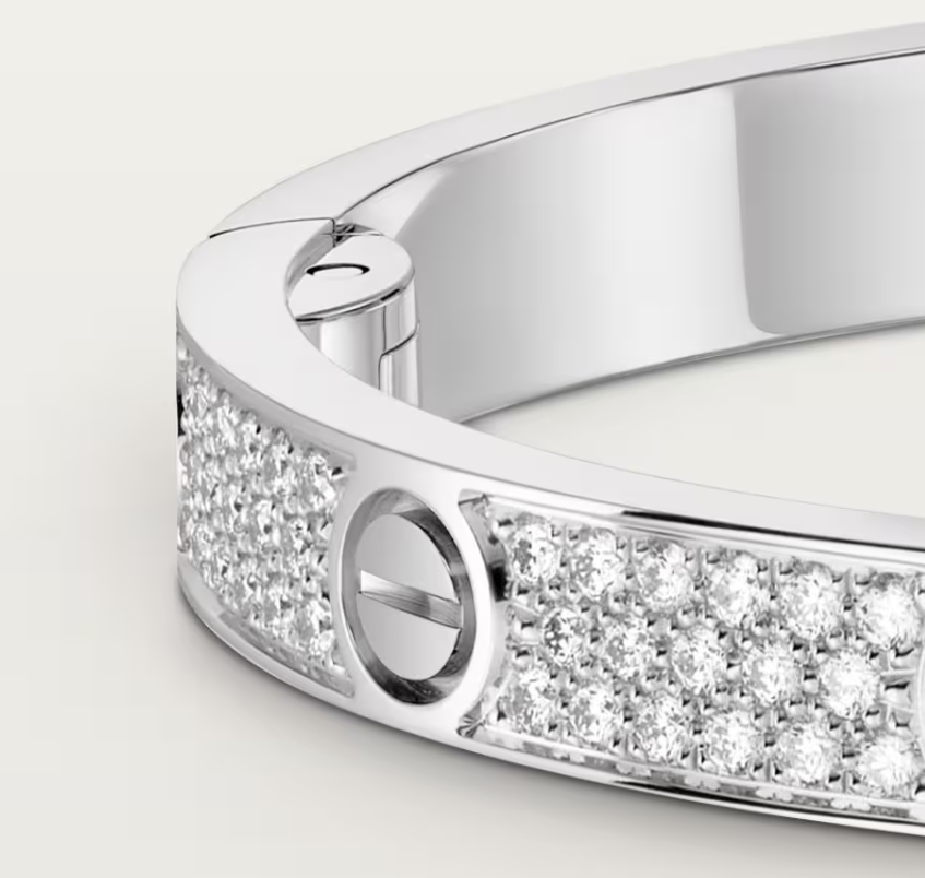 [Glow Muse]NEW-LOVE-4.8MM-Width Diamond-Studded Bracelet