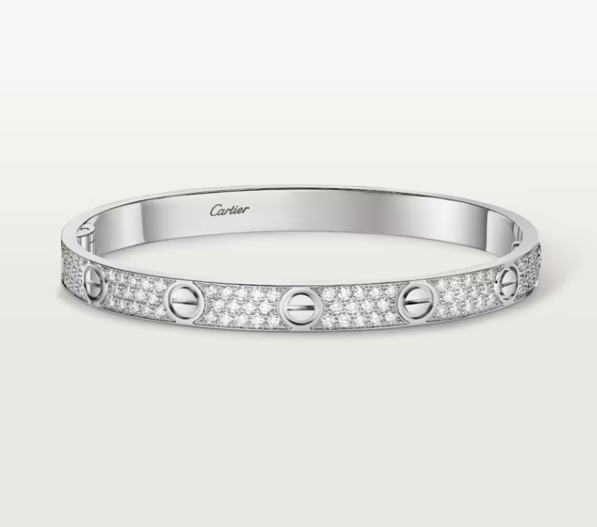 [Glow Muse]NEW-LOVE-6.1MM-Width Diamond-Studded Bracelet