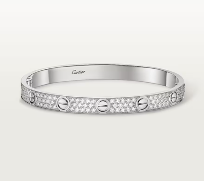[Glow Muse]NEW-LOVE-6.1MM-Width Diamond-Studded Bracelet
