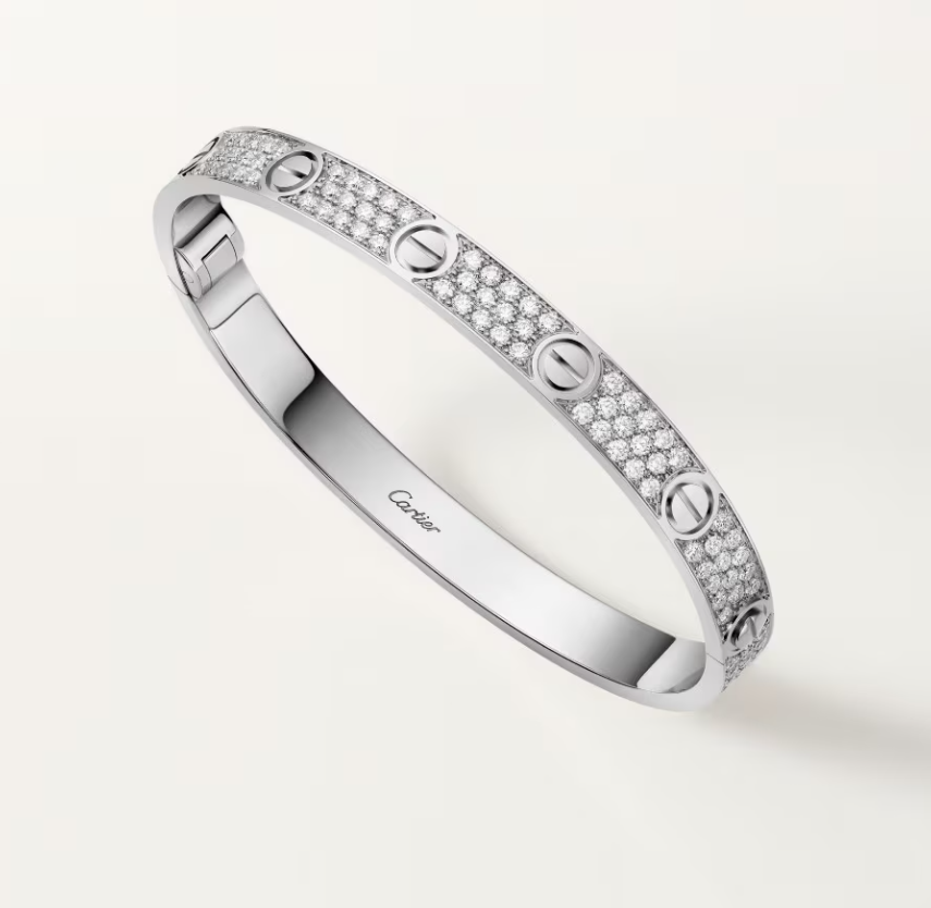 [Glow Muse]NEW-LOVE-6.1MM-Width Diamond-Studded Bracelet