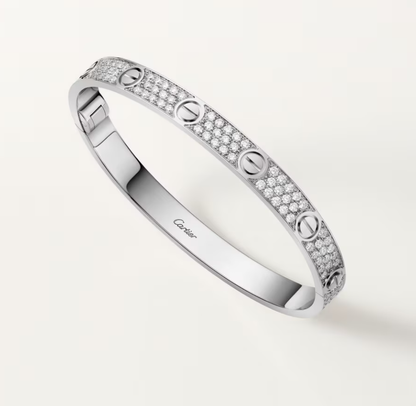 [Glow Muse]NEW-LOVE-6.1MM-Width Diamond-Studded Bracelet