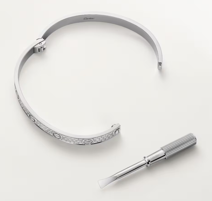 [Glow Muse]NEW-LOVE-6.1MM-Width Diamond-Studded Bracelet