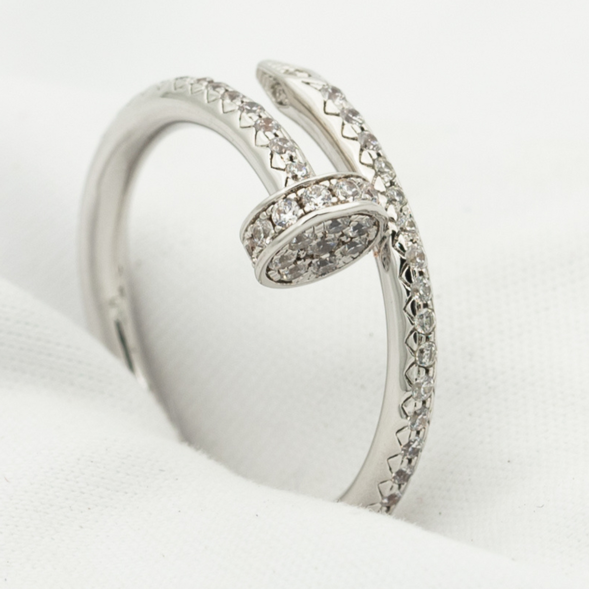 [Glow Muse]JUSTE RING 1.8MM SILVER DIAMONDS