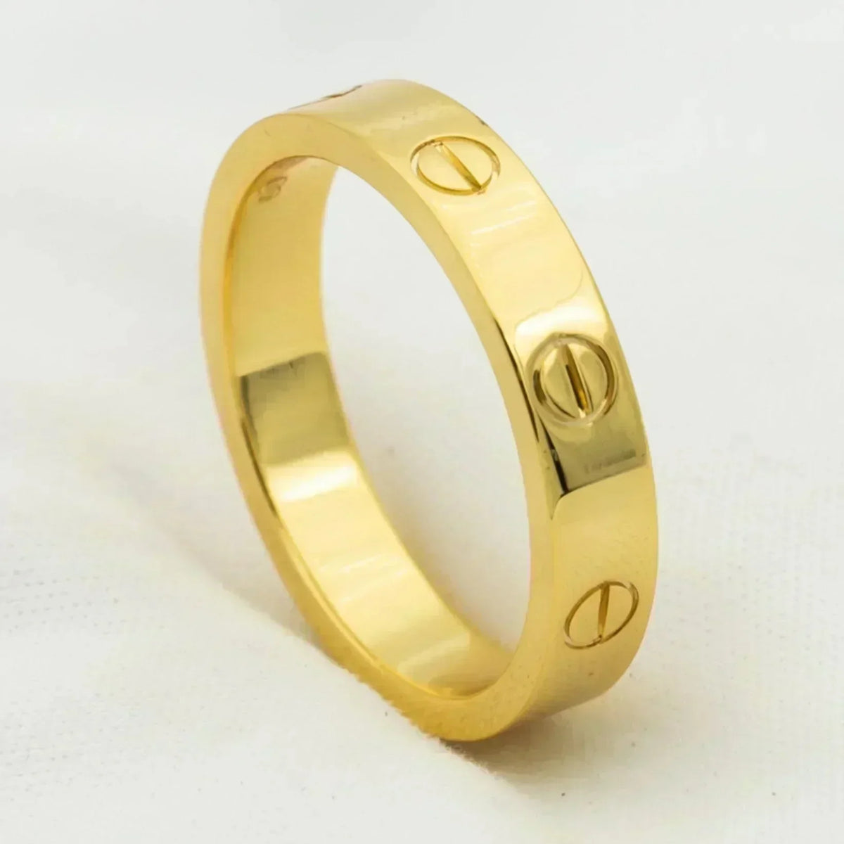 [Glow Muse]LOVE RING 4MM 1 DIAMOND GOLD