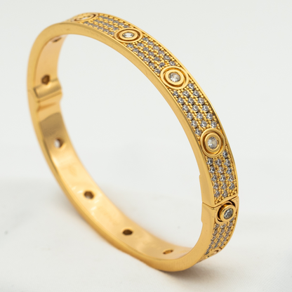 [Glow Muse]LOVE BRACELET 6.1MM DIAMOND-PAVED 10 BIG DIAMONDS