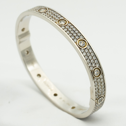 [Glow Muse]LOVE BRACELET 6.1MM DIAMOND-PAVED 10 BIG DIAMONDS