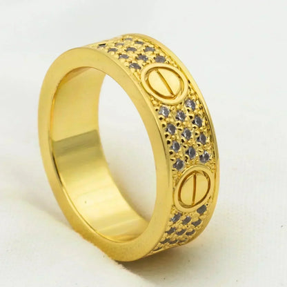 [Glow Muse]LOVE RING 5.5MM DIAMONDS PAVED
