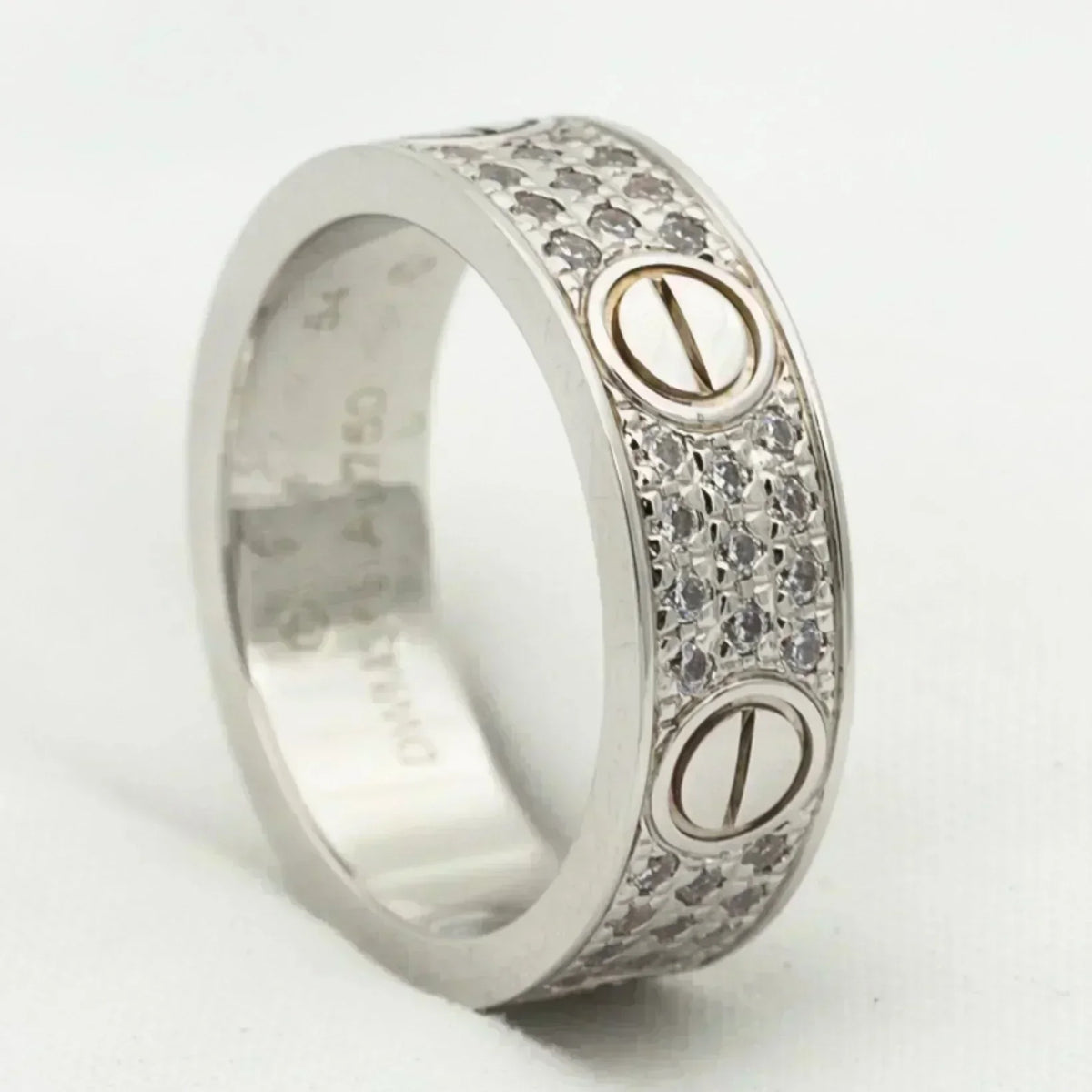 [Glow Muse]LOVE RING 5.5MM DIAMONDS PAVED