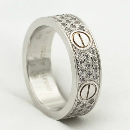 [Glow Muse]LOVE RING 5.5MM DIAMONDS PAVED