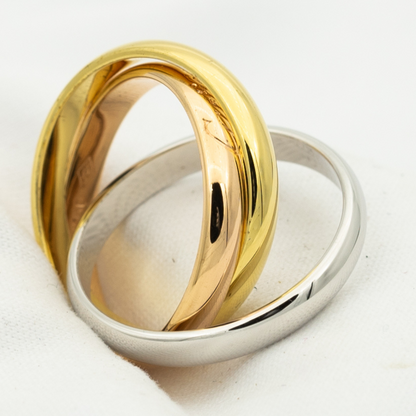 [Glow Muse Jewelry]TRINITY RING GOLD PINK GOLD SILVER