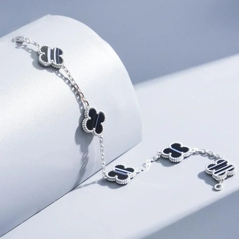 [⭐Glow Muse] CLOVER 5 MOTIF PULSAR STONE BRACELET COLLECTION