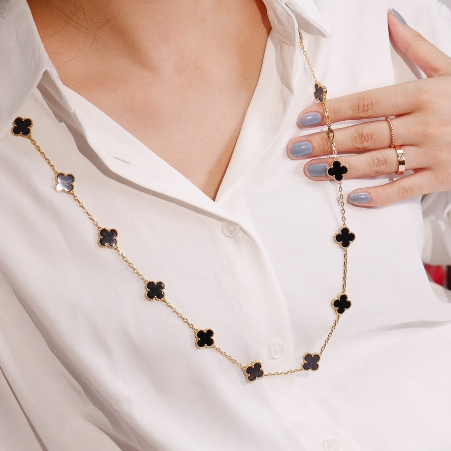 [Glow Muse]CLOVER 20 MOTIFS ONYX ROSE GOLD
