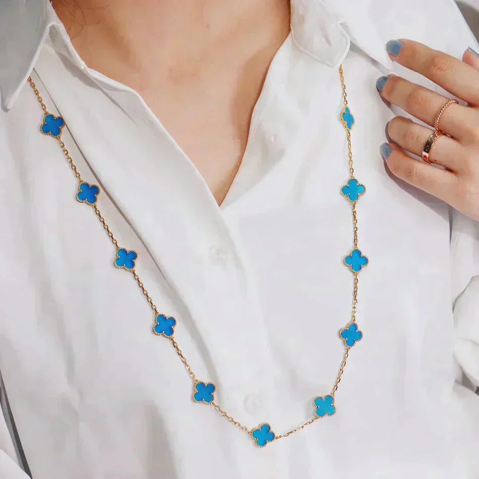 [Glow Muse]CLOVER 20 MOTIFS TURQUOISE GOLD