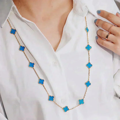 [Glow Muse]CLOVER 20 MOTIFS TURQUOISE GOLD