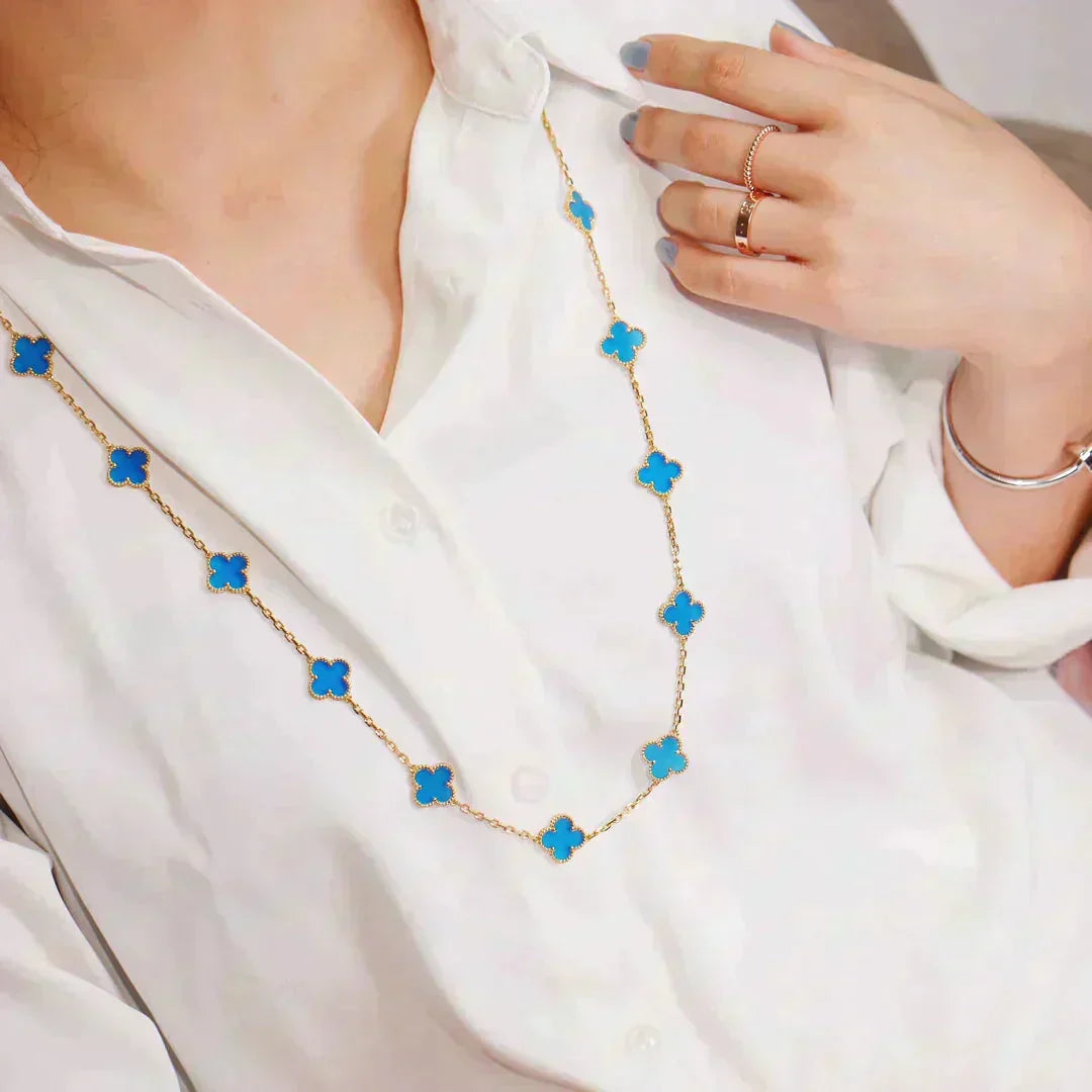 [Glow Muse]CLOVER 20 MOTIFS TURQUOISE GOLD