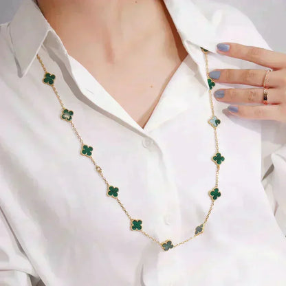 [Glow Muse]CLOVER 20 MOTIFS MALACHITE GOLD