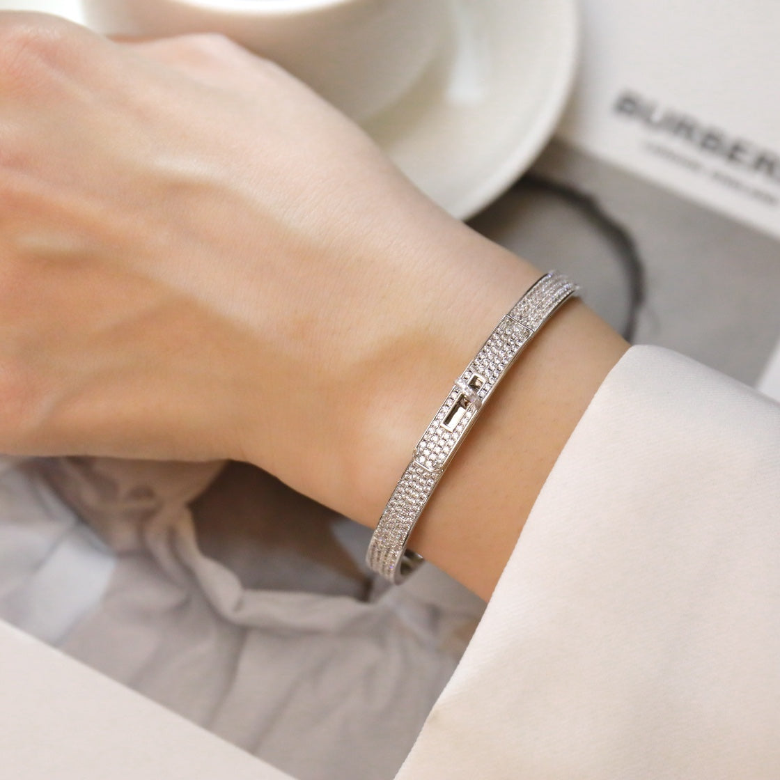 [Glow Muse]KELLY BRACELET DIAMOND PAVED