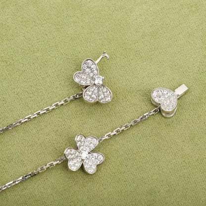 [Glow Muse]FRIVOLE SILVER 9 FLOWERS NECKLACE