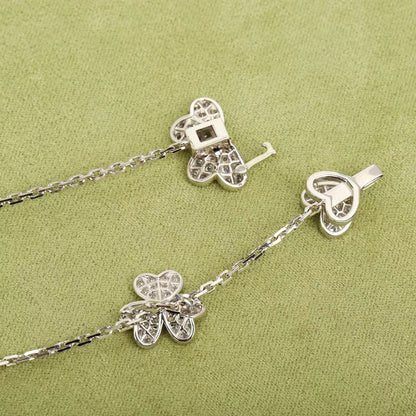 [Glow Muse]FRIVOLE SILVER 9 FLOWERS NECKLACE
