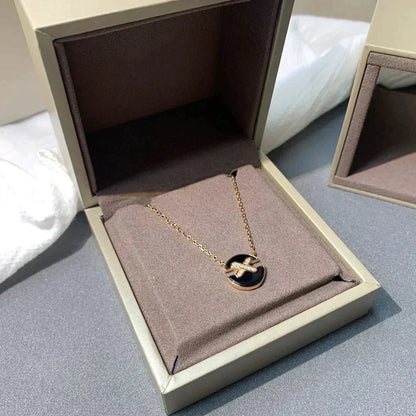 [Glow Muse]JEUX DE ROSE GOLD DIAMOND NECKLACE