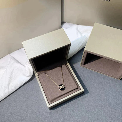 [Glow Muse]JEUX DE ROSE GOLD DIAMOND NECKLACE