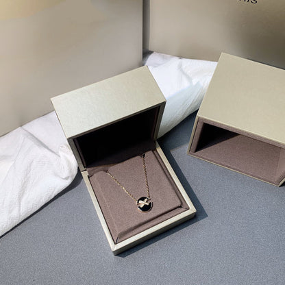 [Glow Muse]JEUX DE PINK GOLD DIAMOND NECKLACE