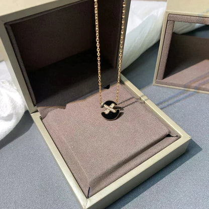 [Glow Muse]JEUX DE ROSE GOLD DIAMOND NECKLACE