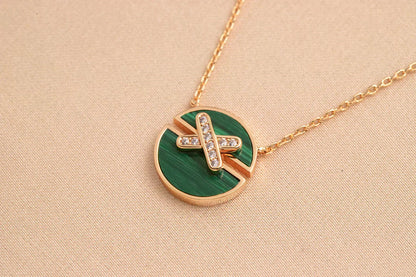 [Glow Muse]JEUX DE ROSE GOLD DIAMOND NECKLACE