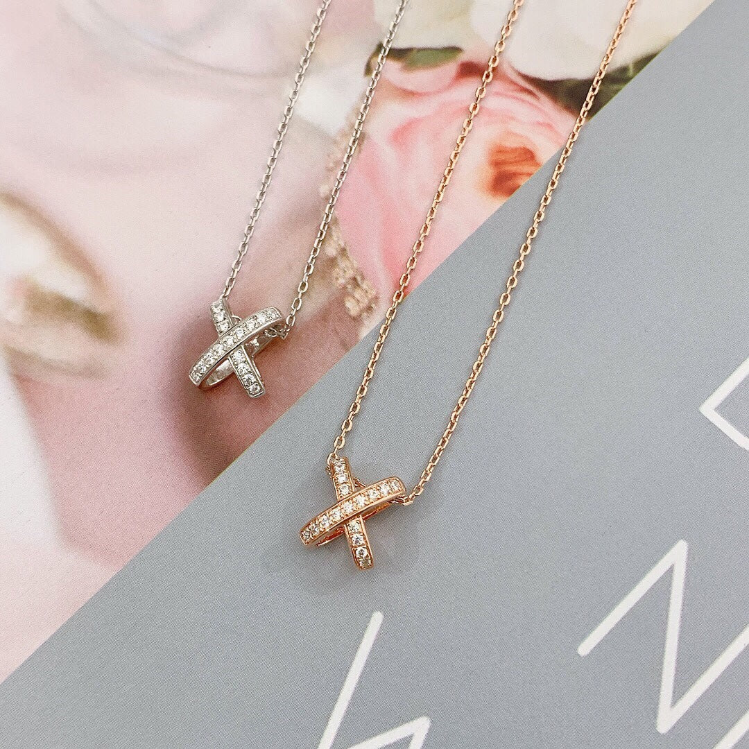 [Glow Muse]JEUX DE DIAMOND NECKLACE