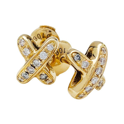 [Glow Muse]JEUX DE GOLD DIAMOND EARRINGS