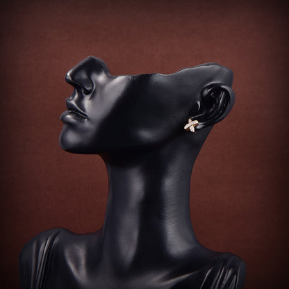 [Glow Muse]JEUX DE GOLD DIAMOND EARRINGS