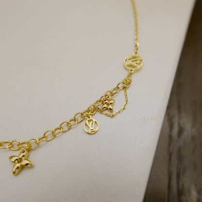 [Glow Muse]BLOOMING SUPPLE NECKLACE BRASS