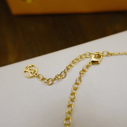 [Glow Muse]BLOOMING SUPPLE NECKLACE BRASS