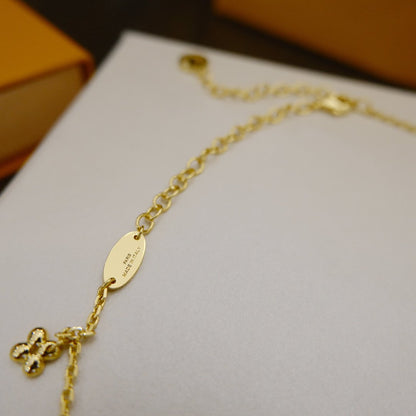 [Glow Muse]BLOOMING SUPPLE NECKLACE BRASS