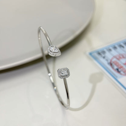 [Glow Muse]JONC FLEX MY TWIN TOI & MOI SILVER DIAMOND BRACELET