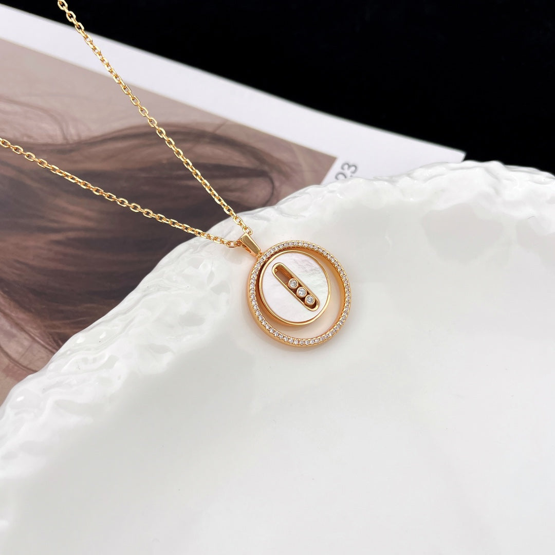 [Glow Muse]Demo MOVE MM NACRE BLANCHE DIAMOND NECKLACE
