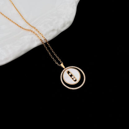 [Glow Muse]Demo MOVE MM NACRE BLANCHE DIAMOND NECKLACE