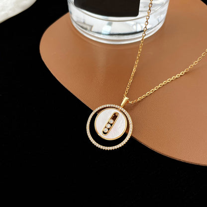 [Glow Muse]Demo MOVE MM NACRE BLANCHE DIAMOND NECKLACE