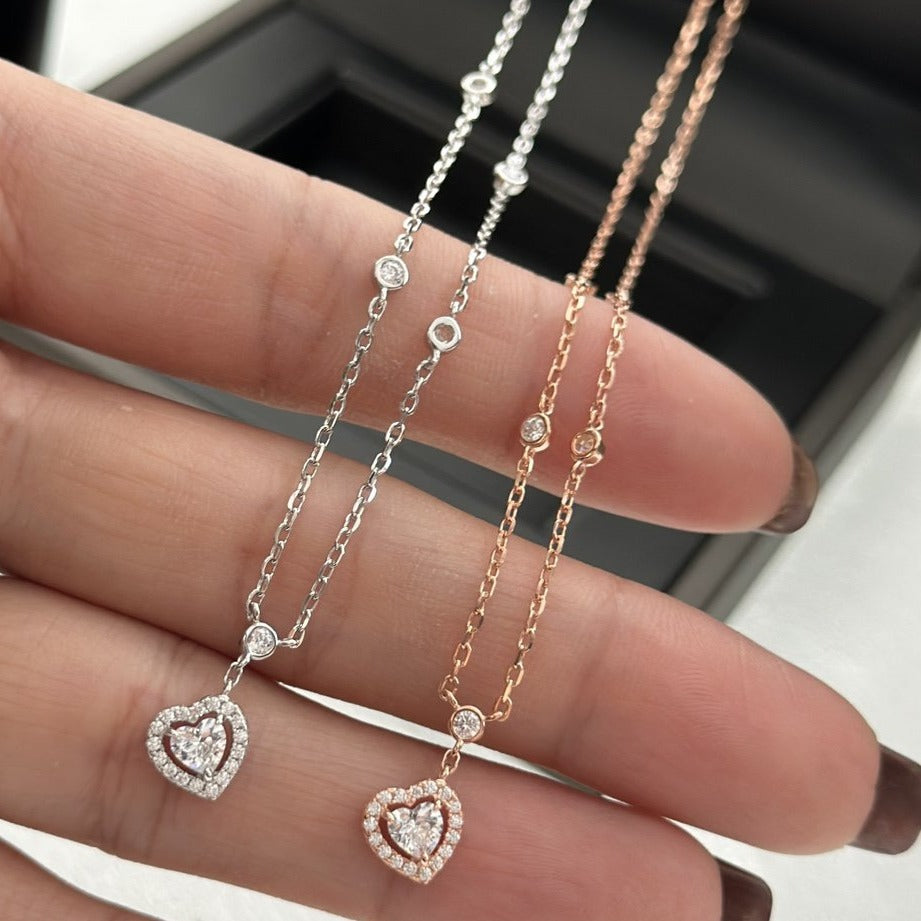 [Glow Muse]JOY HEART DIAMOND NECKLACE