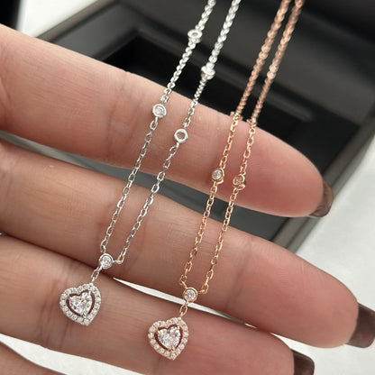 [Glow Muse]JOY HEART DIAMOND NECKLACE