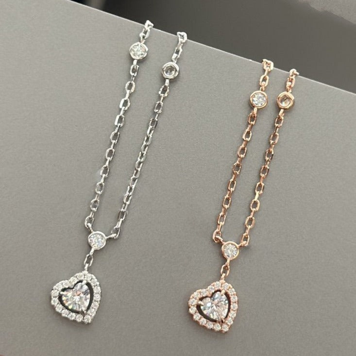 [Glow Muse]JOY HEART DIAMOND NECKLACE