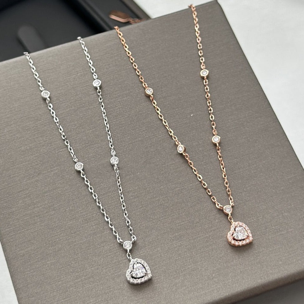 [Glow Muse]JOY HEART DIAMOND NECKLACE