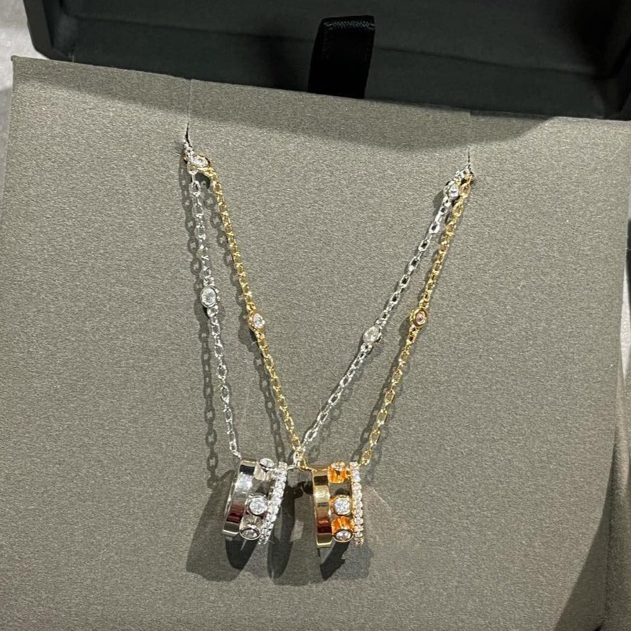 [Glow Muse]CHAIN MOVE ROMANE PEDAND NECKLACE