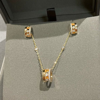 [Glow Muse]CHAIN MOVE ROMANE PEDAND NECKLACE