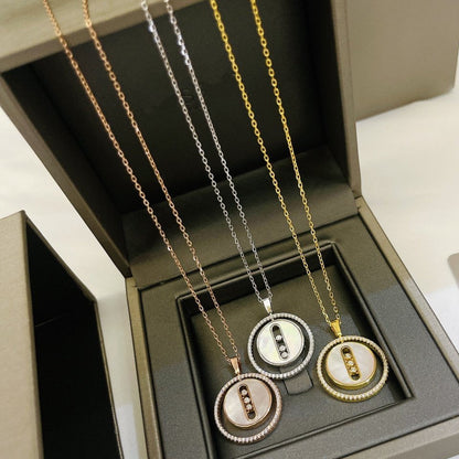 [Glow Muse]Demo MOVE MM NACRE BLANCHE DIAMOND NECKLACE