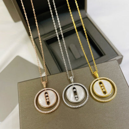 [Glow Muse]Demo MOVE MM NACRE BLANCHE DIAMOND NECKLACE