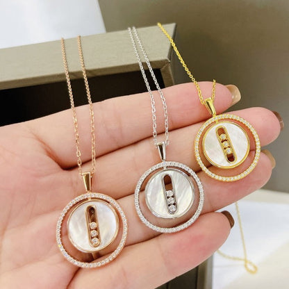 [Glow Muse]Demo MOVE MM NACRE BLANCHE DIAMOND NECKLACE